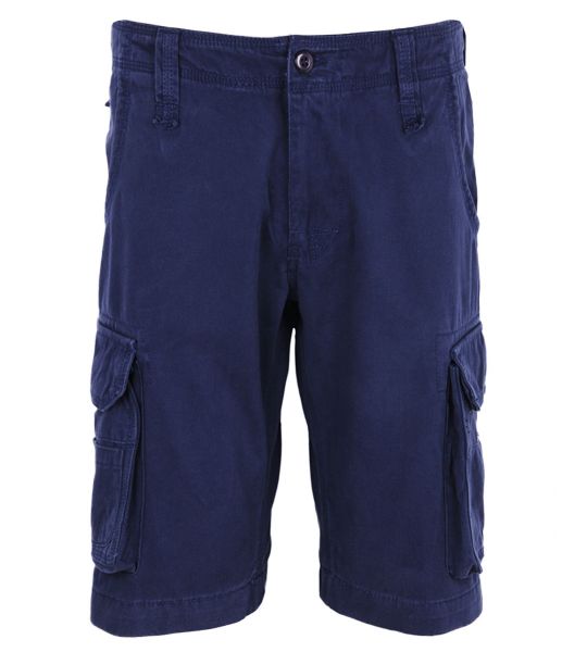 BERMUDA MASCULINA EM SARJA COM BOLSO CARGO