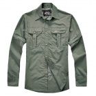 Outdoor Quick Dry camisa longa mangas para homens - Exército