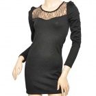 YLY-6839 Shinning ouro em pó vestido de renda sexy slim para